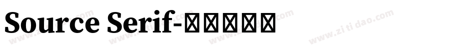 Source Serif字体转换